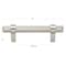 Gliderite Hardware 3 in. Center to Center Knurled Steel Bar Pull - 8005-76-SS 8005-76-SS-1 - alternate 4